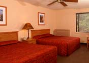 Typical room at Maswik North. These spacious rooms have a 25 TV, telephone and full bathroom.